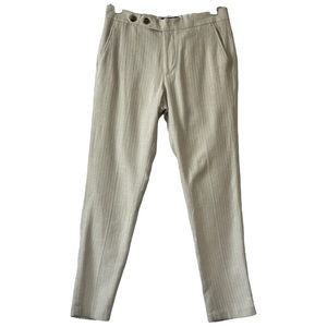 ASOS Design‎ Women’s Cream Textured Ankle Pants  Sz 30